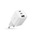 Tech-Protect NCA100W-GaN 3-porttinen 100W:n seinälaturi - valkoinen