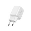 Tech-Protect NCA100W-GaN 3-porttinen 100W:n seinälaturi - valkoinen