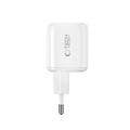 Tech-Protect NCA100W-GaN 3-porttinen 100W:n seinälaturi - valkoinen