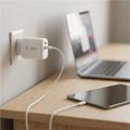 Tech-Protect NCA65W-GAN 65W:n seinälaturi, USB-C PD ja USB-A QC3.0 - Valkoinen