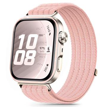 Tech-Protect-nylonurheiluhihna - Huawei Watch Fit 3/4/4 Pro/5/5 Pro - vaaleanpunainen