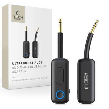 Tech-Protect Ultraboost AU02 Bluetooth 5.4 -äänilähetin/vastaanotin - musta