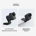 Telesin magneettinen lippaklipsi Insta360 GO Ultra -mallille - musta