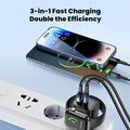 Toocki TCT20-21EU 3-in-1 GaN-laturi - USB-C/USB-A - musta