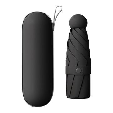 Travel 5-Fold -minisateenvarjo UV-suojalla - musta