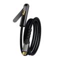 USB-C 3.2 -kaapeli taitettavalla telineellä - 20 Gbps, 4K 60Hz, 2m - musta