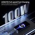 USB-C 3.2 -kaapeli taitettavalla telineellä - 20 Gbps, 4K 60Hz, 2m - musta