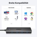 Ugreenin nopea 4-porttinen USB 3.0 -jakaja - 15cm, 5Gbps - musta