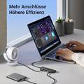 Ugreenin nopea 4-porttinen USB 3.0 -jakaja - 15cm, 5Gbps - musta