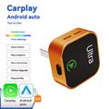 Ultra K15 2-in-1 langaton CarPlay- ja Android Auto -sovitin - oranssi