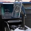 Yleiskäyttöinen MagSafe-autoteline kupin kiinnitykseen - 4-7" - musta