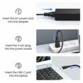 Yleiskäyttöinen 65W:n USB-C-kannettavan laturi Huawei-, HP-, Dell- ja Lenovo-laitteille - EU-pistoke