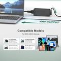 Yleiskäyttöinen 65W:n USB-C-kannettavan laturi Huawei-, HP-, Dell- ja Lenovo-laitteille - EU-pistoke