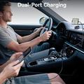 Usams CC327 C44 Kaksoisporttinen autolaturi 45W, jossa on jännitteen näyttö