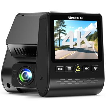 V61 4K/1080p -kaksoisautokamera - 5.8GHz:n WiFi, HDR-yönäkö, superkondensaattori - musta