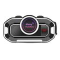V9-moottoripyöräkypärä / Bluetooth 5.0 -kuulokkeet - FM-radio, kaksi mikrofonia, automaattinen puhelun vastaanotto - musta