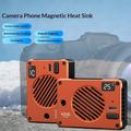 VRIG TT-02 magneettinen TEC-jäähdytyspuhallin puhelimelle ja kameralle - oranssi