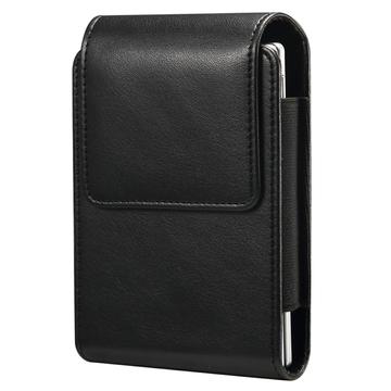 Pystysuora vyöklipsikotelo iPhone Duolle, Samsung Galaxy Z Fold8:lle ja Xiaomi 18 Foldille - musta