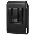 Pystysuora vyöklipsikotelo iPhone Duolle, Samsung Galaxy Z Fold8:lle ja Xiaomi 18 Foldille - musta