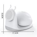 W11 Etanan suunnittelu MagSafe -langaton laturi yövalolla - valkoinen