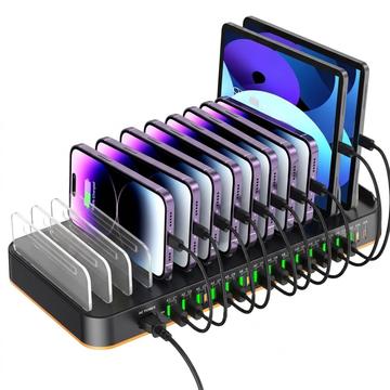 WLX-820A 29-porttinen pikalatausasema - 15x USB-C / 14x USB-A