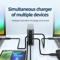 WLX-F8A 6-porttinen 220W GaN pöytälatausasema - harmaa