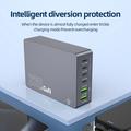 WLX-F8A 6-porttinen 220W GaN pöytälatausasema - harmaa