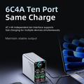 WLX-G2 165W:n GaN-pöytälatausasema - 140W PD, 10 USB-C- ja USB-A-porttia