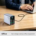 WLX-G2 165W:n GaN-pöytälatausasema - 140W PD, 10 USB-C- ja USB-A-porttia