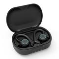Vedenkestävät langattomat urheilukuulokkeet kosketusohjauksella - musta