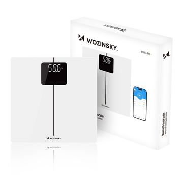 Wozinsky WIWL-180 älykäs Bluetooth-kylpyhuonevaaka - valkoinen