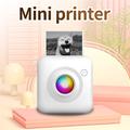 X3 Mini -taskukokoinen lämpötulostin, Bluetooth ja RGB-valot - valkoinen
