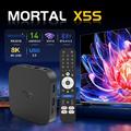 X5S MORTAL Android 14 -televisiolaite - 8K, Bluetooth-yhteensopiva ääniohjain - musta