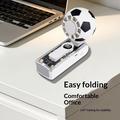 X68 Football Design -tuuletin LED-näytöllä ja kylmäpakkausominaisuudella - 3600mAh - valkoinen