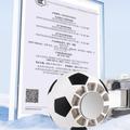 X68 Football Design -tuuletin LED-näytöllä ja kylmäpakkausominaisuudella - 3600mAh - valkoinen