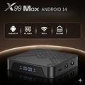 X99 MAX Android 14 -televisiolaite ääniohjattavalla kaukosäätimellä - 16 Gt - musta