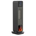 XY-801 kannettava keraaminen sähkölämmitin, 2200W, kaukosäätimellä - musta