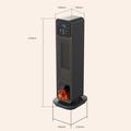 XY-801 kannettava keraaminen sähkölämmitin, 2200W, kaukosäätimellä - musta