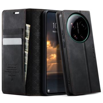 Xiaomi 17 Ultra Caseme 033 vasikka tekstuuri lompakko tapauksessa RFID-sulku - musta