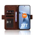 Xiaomi 17T -kortinhaltijan lompakkokotelo - ruskea