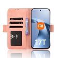 Xiaomi 17T -kortinhaltijan lompakkokotelo - vaaleanpunainen
