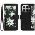 Xiaomi 17T Floral lompakkokotelo, jossa on korttipaikat