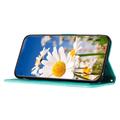 Xiaomi 17T Floral lompakkokotelo korttipaikoilla - vihreä