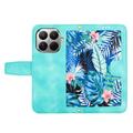 Xiaomi 17T Floral lompakkokotelo korttipaikoilla - vihreä