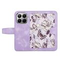 Xiaomi 17T Floral lompakkokotelo, jossa on korttipaikat - vaaleanvioletti