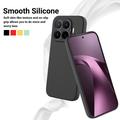 Xiaomi 17T Nestemäinen silikonikotelo käsihihnalla - Musta
