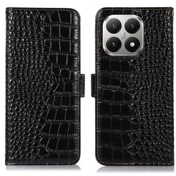 Xiaomi 17T Pro Crocodile Lompakkomallinen Nahkakotelo kanssa RFID