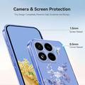 Xiaomi 17T Pro Kukkakuvioinen TPU-kotelo - violetti
