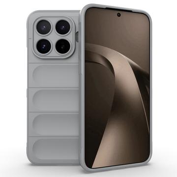 Xiaomi 17T Pro Rugged TPU Suojakuori - Vaaleanharmaa