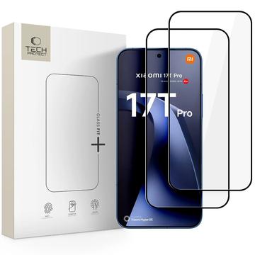 Xiaomi 17T Pro Tech-Protect Glass Fit+ Panssarilasi - 2 kpl. - Musta